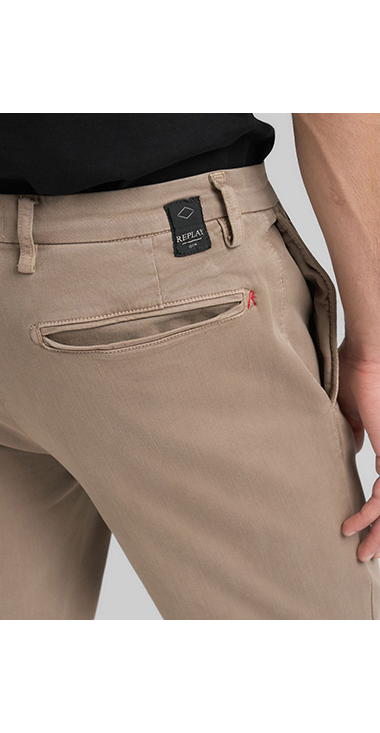レギュラースリムBENNI Hyperflex Color スーパーストレッチチノパンツ 詳細画像 サンドベージュ 7